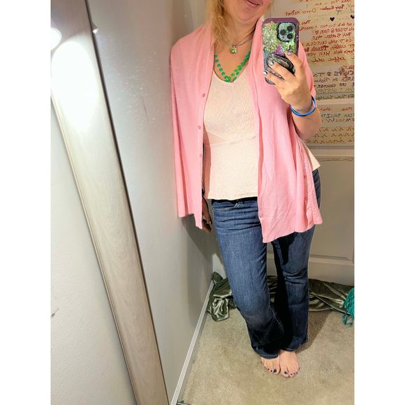 COPY - ❤️🧣BEAUTIFUL DESIGNER SCARF🧣❤️INFINITY LONG EUC GIFT TEXTURED PASTEL PINK - Picture 2 of 14